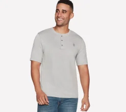 GOKNIT Pique Short Sleeve Henley
