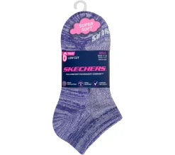 6 Pack Girls' Low Cut Color Stripe Socks