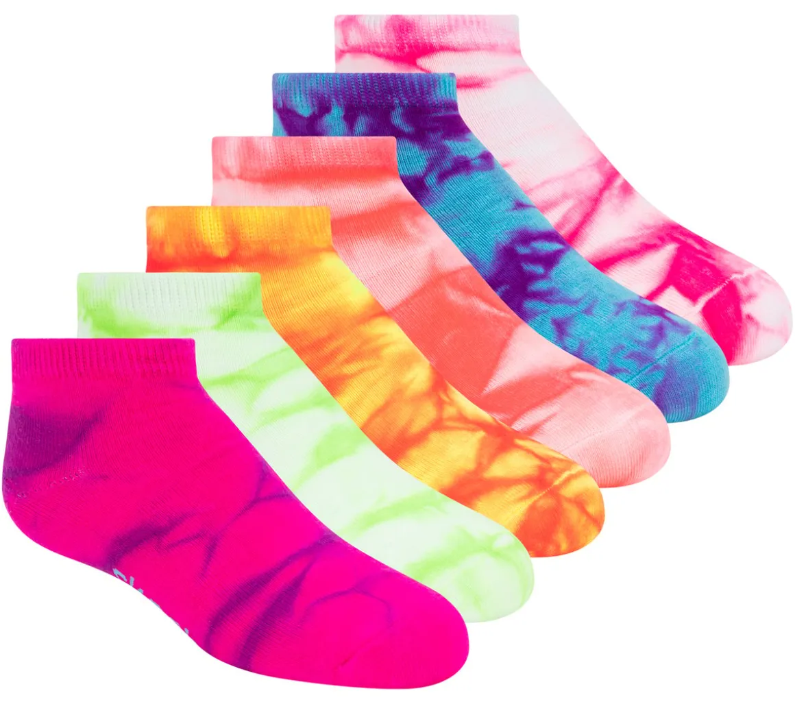 6 Pack Girls' Tie Dye Fashion Socks