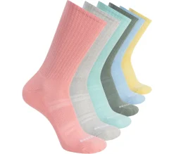 6 Pack Large Core Crew Socks