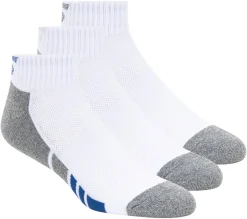 3 Pack Men's Half Terry Quarter Crew Socks