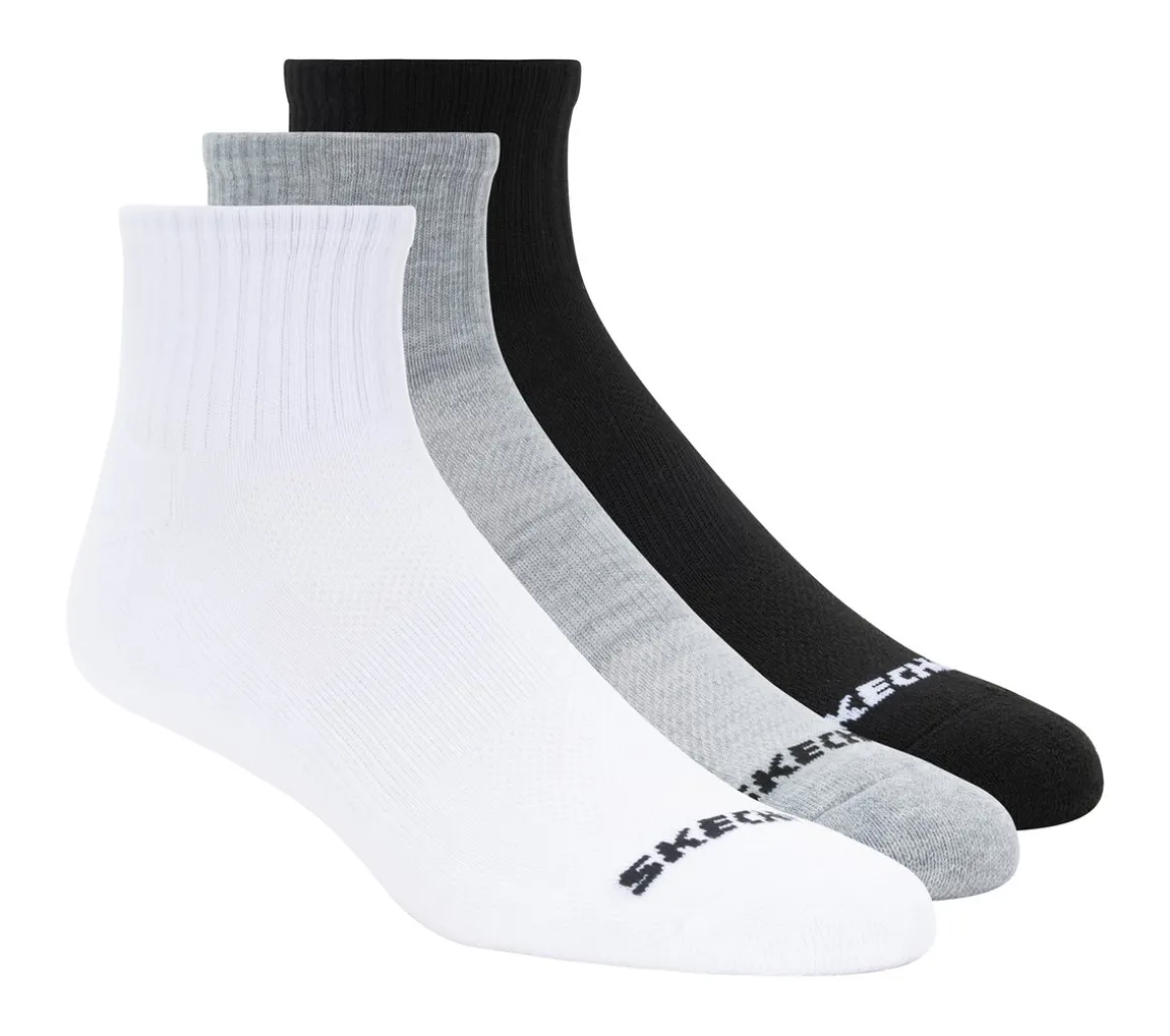 3 Pack Quarter Crew Sport Socks