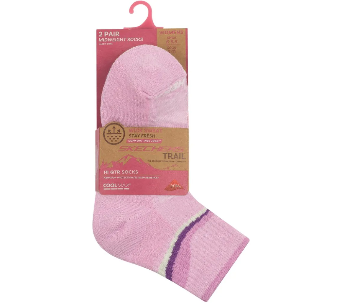 2 Pack Women's Trail Quarter Socks
