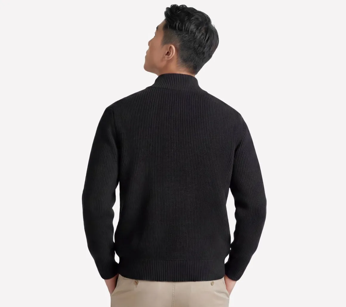 The Hoodless Hoodie Cozy Fit Knit Hybrid Jacket