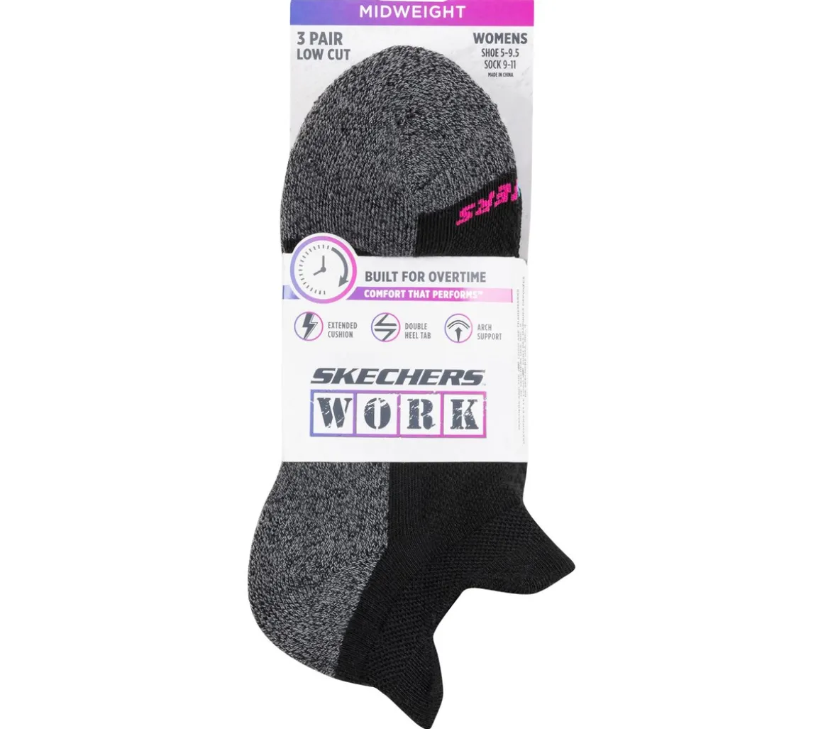 Work: Lowcut Heel Tab Socks - 3 Pack