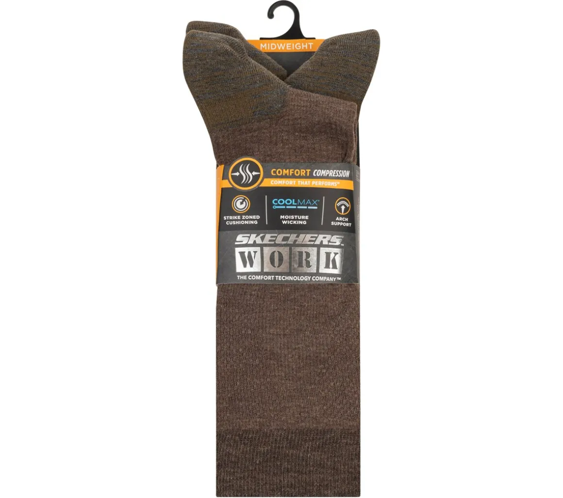 Work: 3 Pack Men's Over Calf Compression Socks